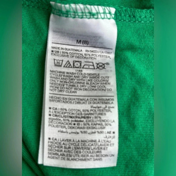 Kids Old Navy St. Patricks Day Green Dinosaur Short Sleeve Tee Size 8 - Picture 3 of 4